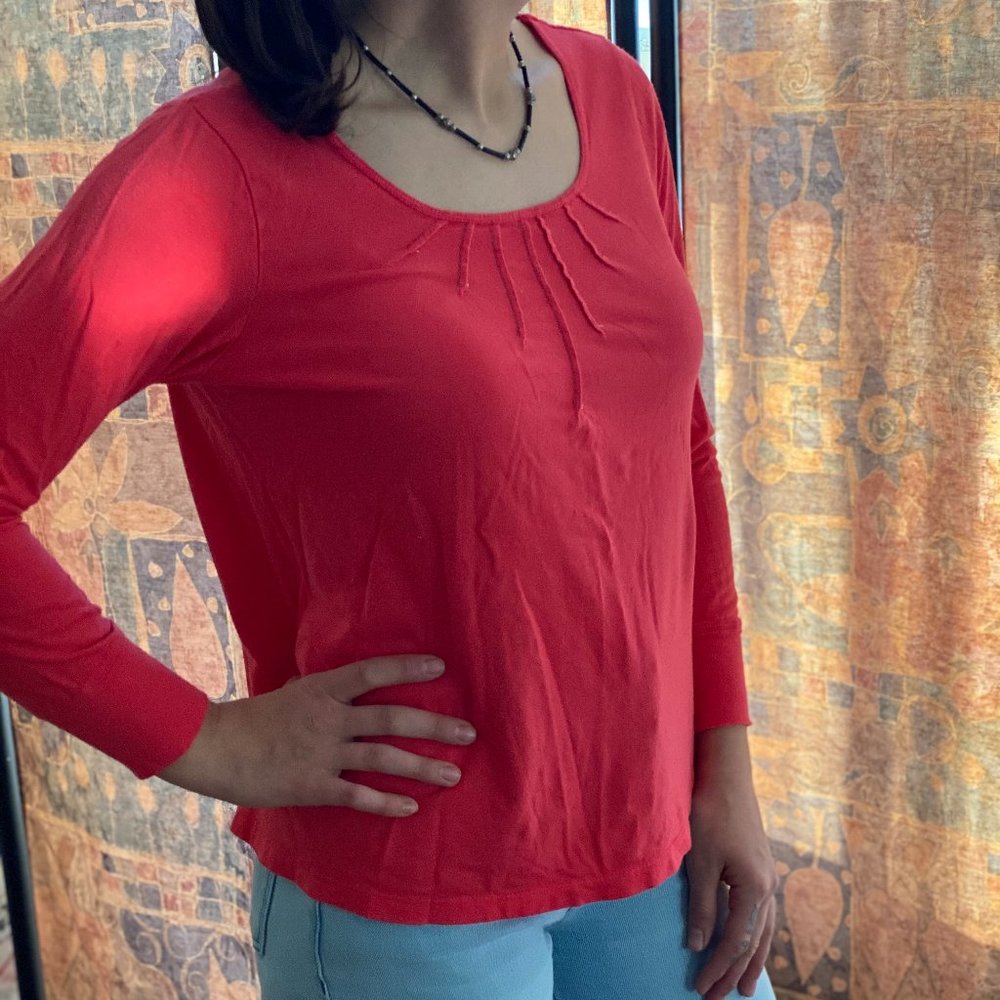 Coral Long Sleeve Top